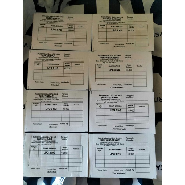 

NOTA KWITANSI FAKTUR