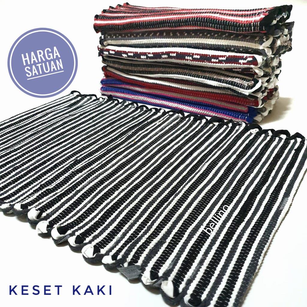 KESET TENUN RAJUT- KESET ANYAM RAJUT MURAH ANTI SLIP 40X60