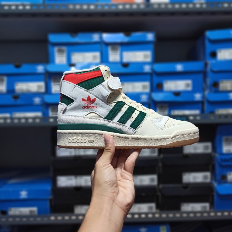 Adidas Forum 84 Hi White Green Red ORIGINAL GX9055