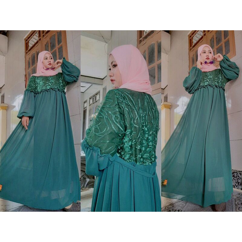 Gamis Princess STANDART//Gamis Pesta Baloon Termurah 2021//Gamis Ceruty