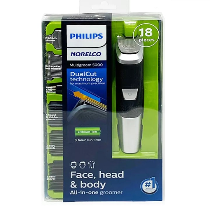 PHILIPS Norelco MG5750 - Multigroom 5000 - Alat Cukur Elektrik 18-in-1