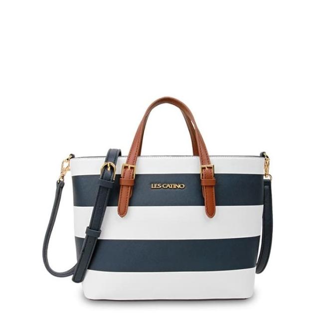 Tas Tote Les Catino Micronesia Tote S White Navy