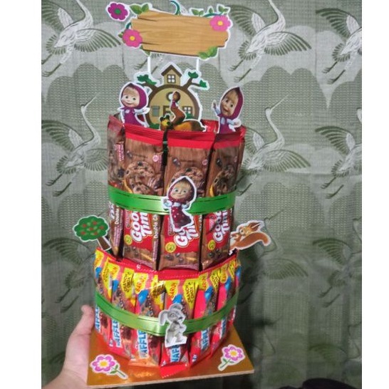 snack tower, snack cake