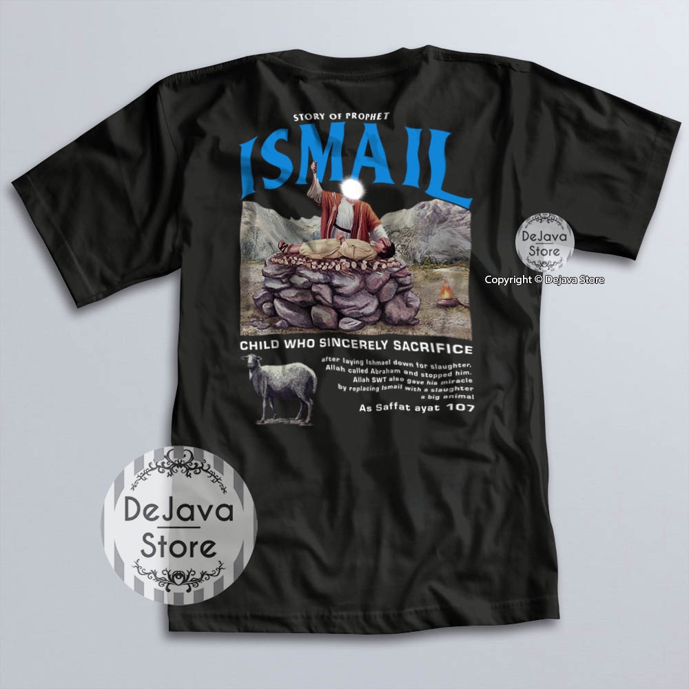 Kaos Dakwah Islami PROPHET ISMAIL AS Sabahat Nabi Khalifah Baju Santri Muslim Tshirt Distro Sejarah 