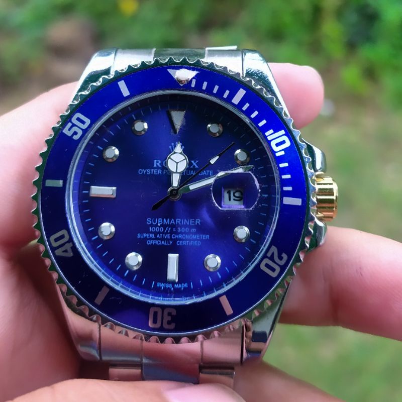 Jam Rolex Submariner Blue 16610