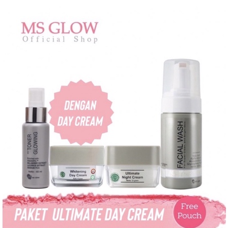 MS GLOW WHITENING PAKET WAJAH , LUMINOUS , ACNE , ULTIMATE, DAY CREAM, NIGHT CREAM, FACE WASH, TONER