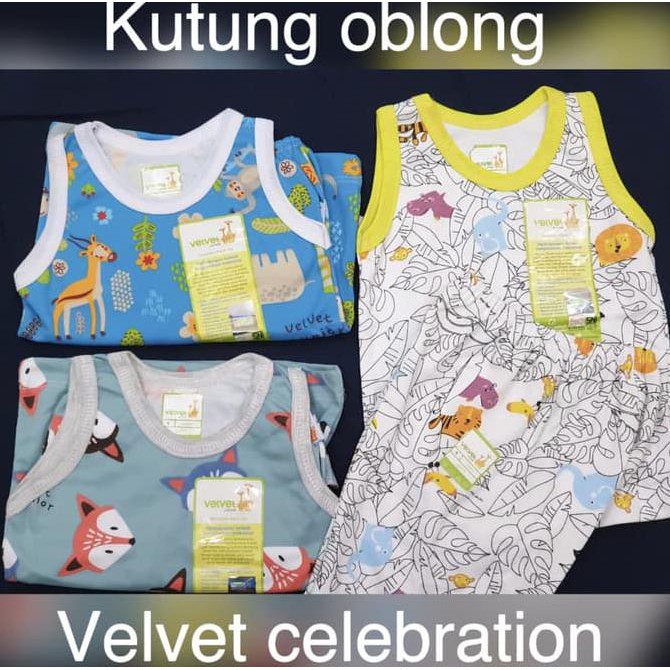 Unik Setelan Kutung SML (3-12m) Baju Tidur/Piyama Velvet Junior Berkualitas