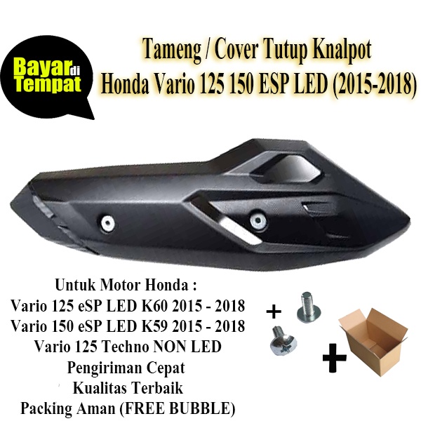 Tameng Knalpot VARIO 125 FI - VARIO 150 FI - LED 2017 Tutup Cover Pelindung