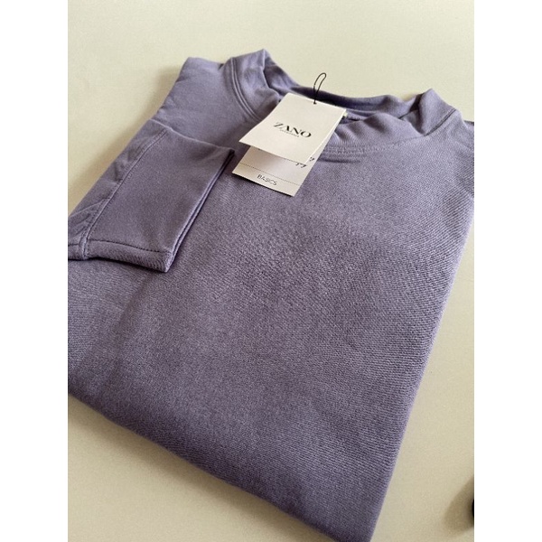 ZANO BASICS Sweater Crop Joana Purple