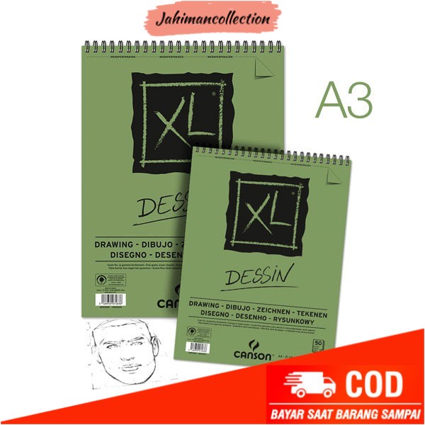 

✨ BISA COD ✨ CANSON XL Dessin A3 (Drawing Pad)