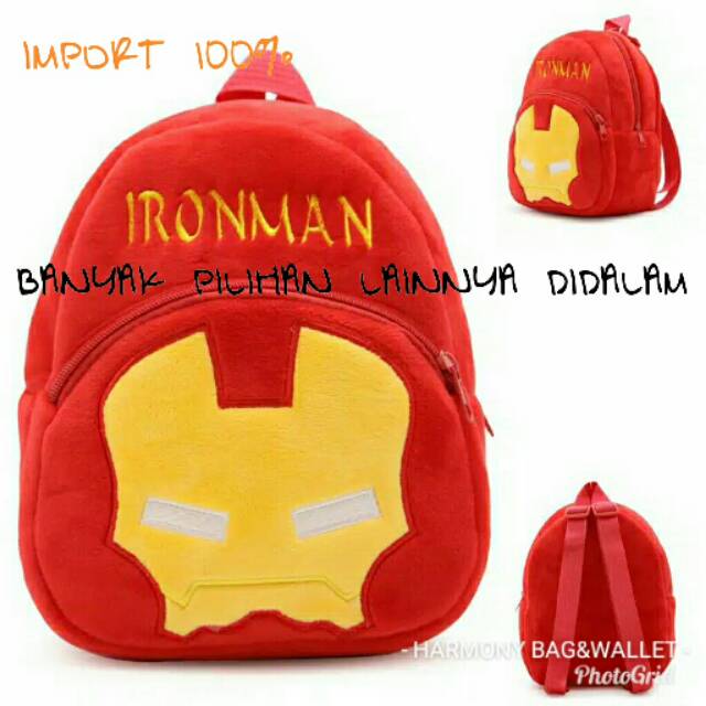 MINI RANSEL IMPOR ANAK/ TAS BELUDRU YELVO PREMIUM/ TAS ANAK 1-3 TAHUN/ TAS ANAK MURAH