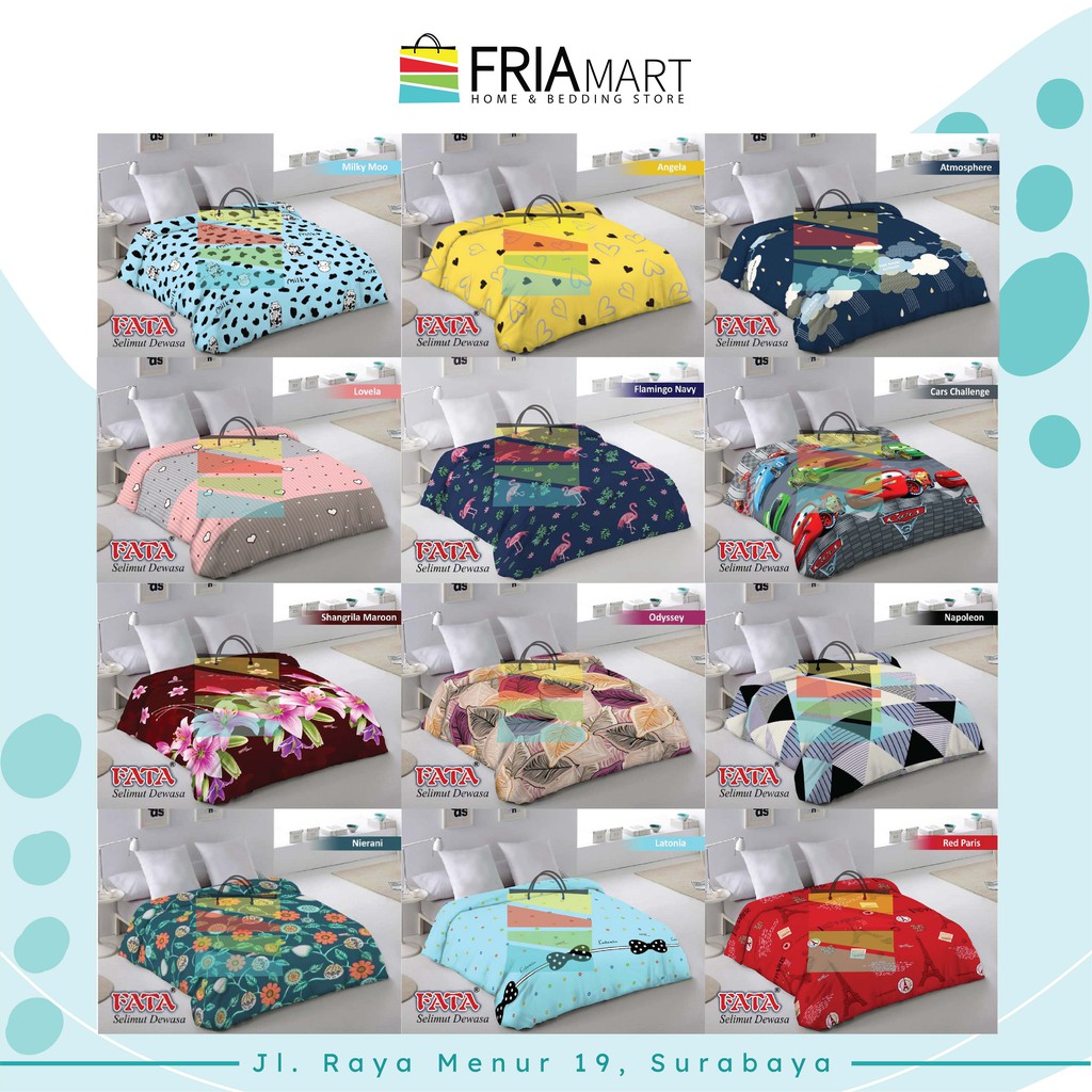 FATA Selimut Bulu 200x200 JUMBO Motif Dewasa Minimalis Murah bagian ke-2 FRIAmart-1