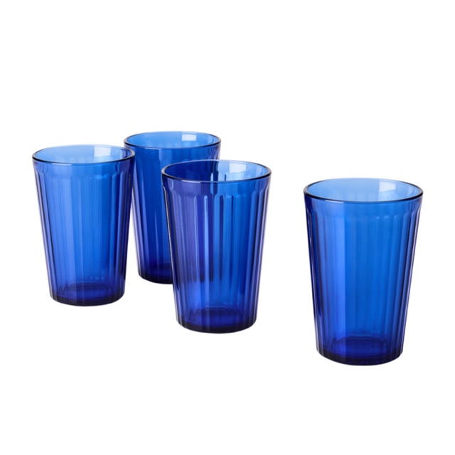 Gelas Kaca Vardgen Biru isi 4