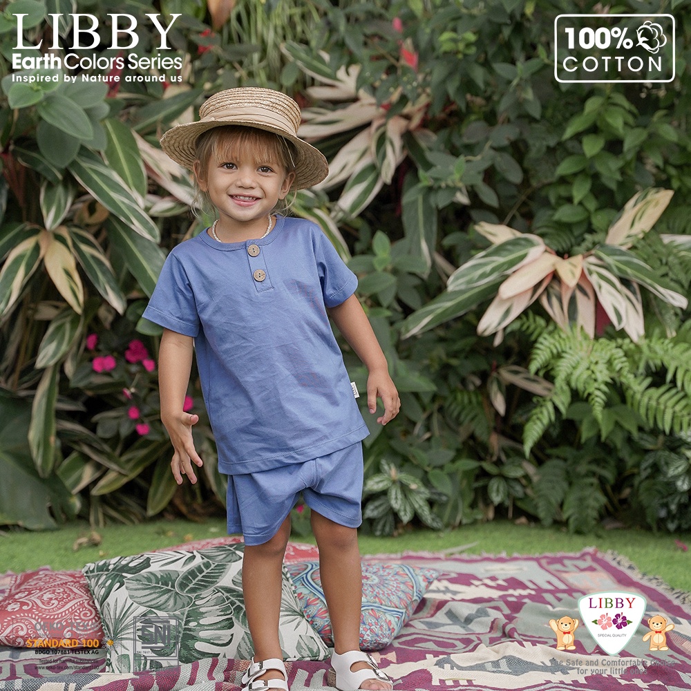 LIBBY EARTH SERIES - Stelan Oblong Pendek - Celana Pendek (1stel/pack)