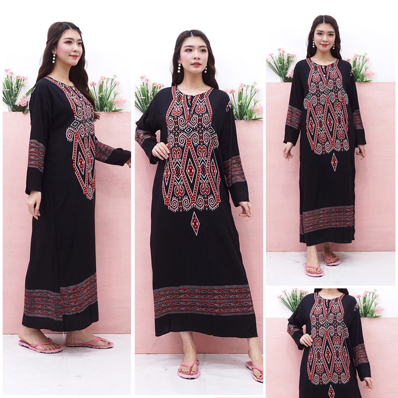 Longdress kancing etnik