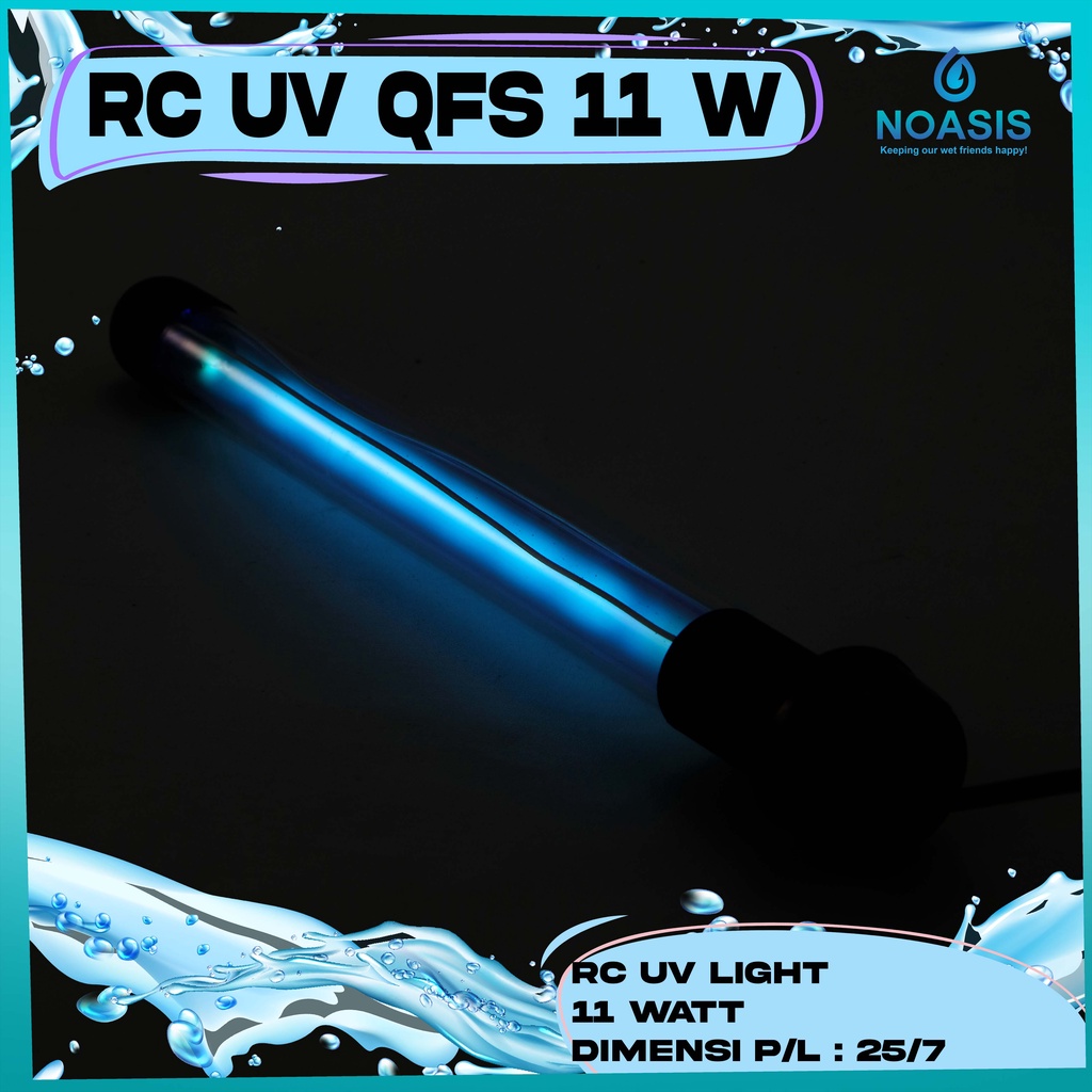 LAMPU UV AQUARIUM DI DALEM QUICK FILTER RECENT RC 11 WATT QFS