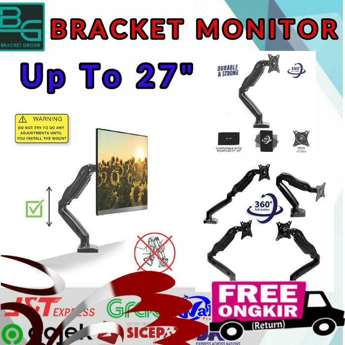 BRACKET MONITOR 15 17 19 20 22 24 27 INCH GASS SPRING IMPORT