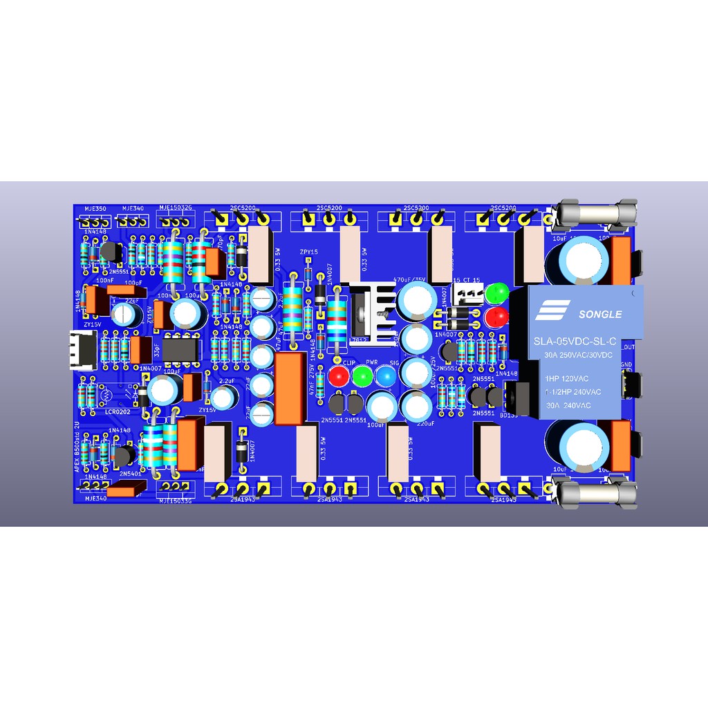 PCB Ampli B500std 2U