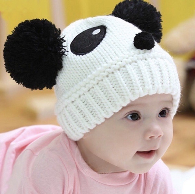 Topi Kupluk Anak Bayi Rajut Karakter Panda Kupluk Bayi Lucu Panda Lucu