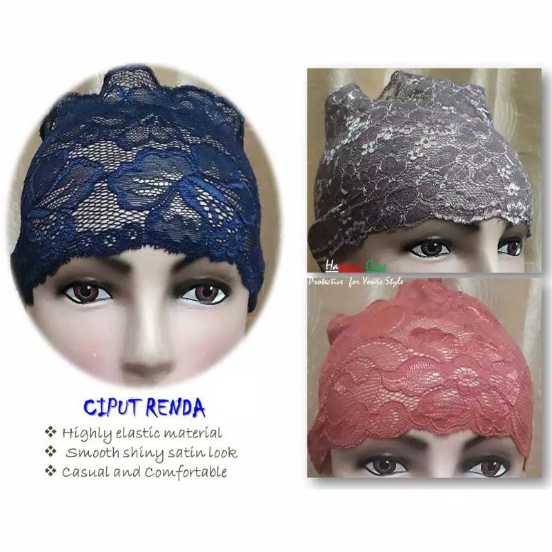 ciput renda daleman jilbab