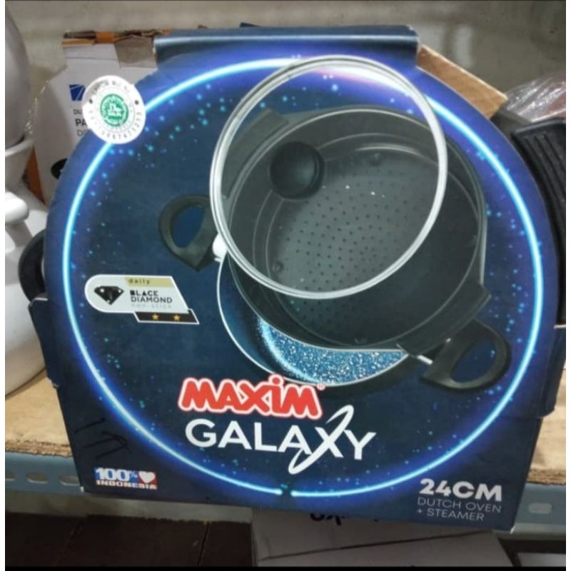 Maxim langseng galaxy 24 dosteam + tutup kaca