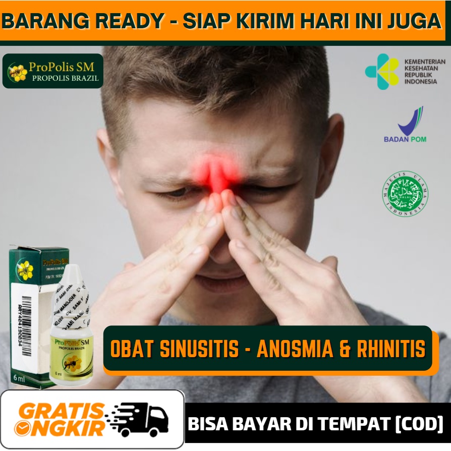 Obat Untuk Hidung Bisa Mencium Bau, Mengembalikan Fungsi Hidung, Atasi Penyakit Anosmia, Propolis SM