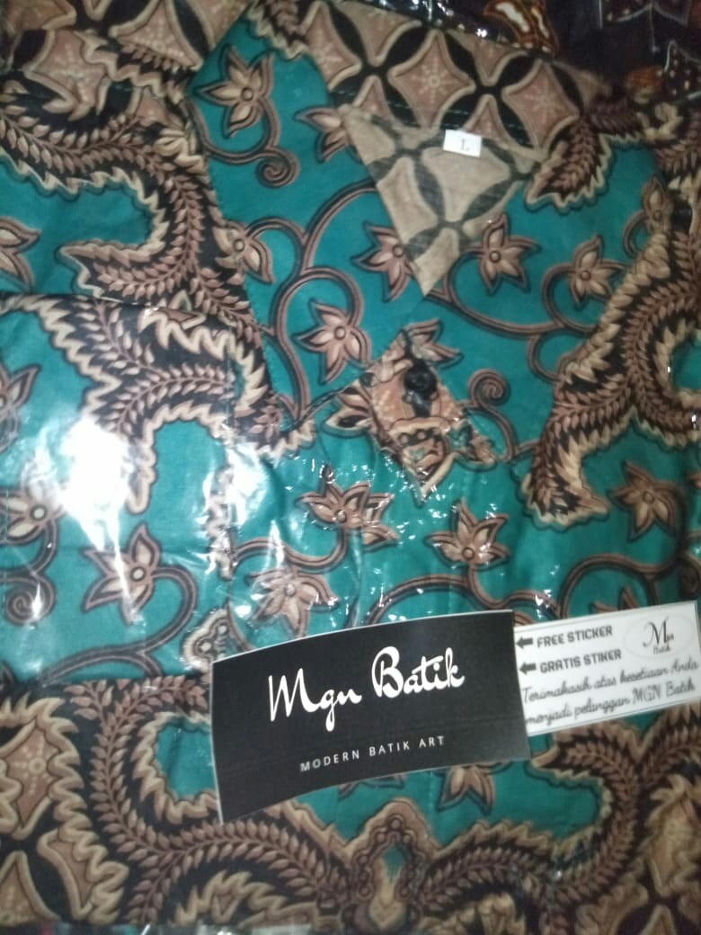 Batik Couple Tunik Zipper Kemeja High Quality