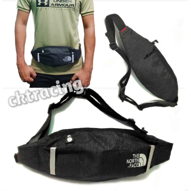 running bag tas sepeda tas lari jogging gym tnf waistbag pinggang