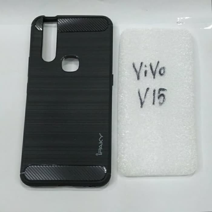 karet VIVO V15 softcase ipaky VIVO V15 silikon karet hitam