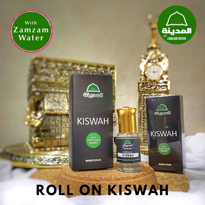 Parfum Roll On Al Madina Aroma Haramain Oud Kiswah Hajar Aswad Rose Nabawi Rawdah