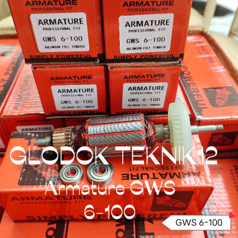 ARMATURE GERINDA TANGAN BOSCH GWS 6-100 / ANGKER BOSCH GWS 6-100
