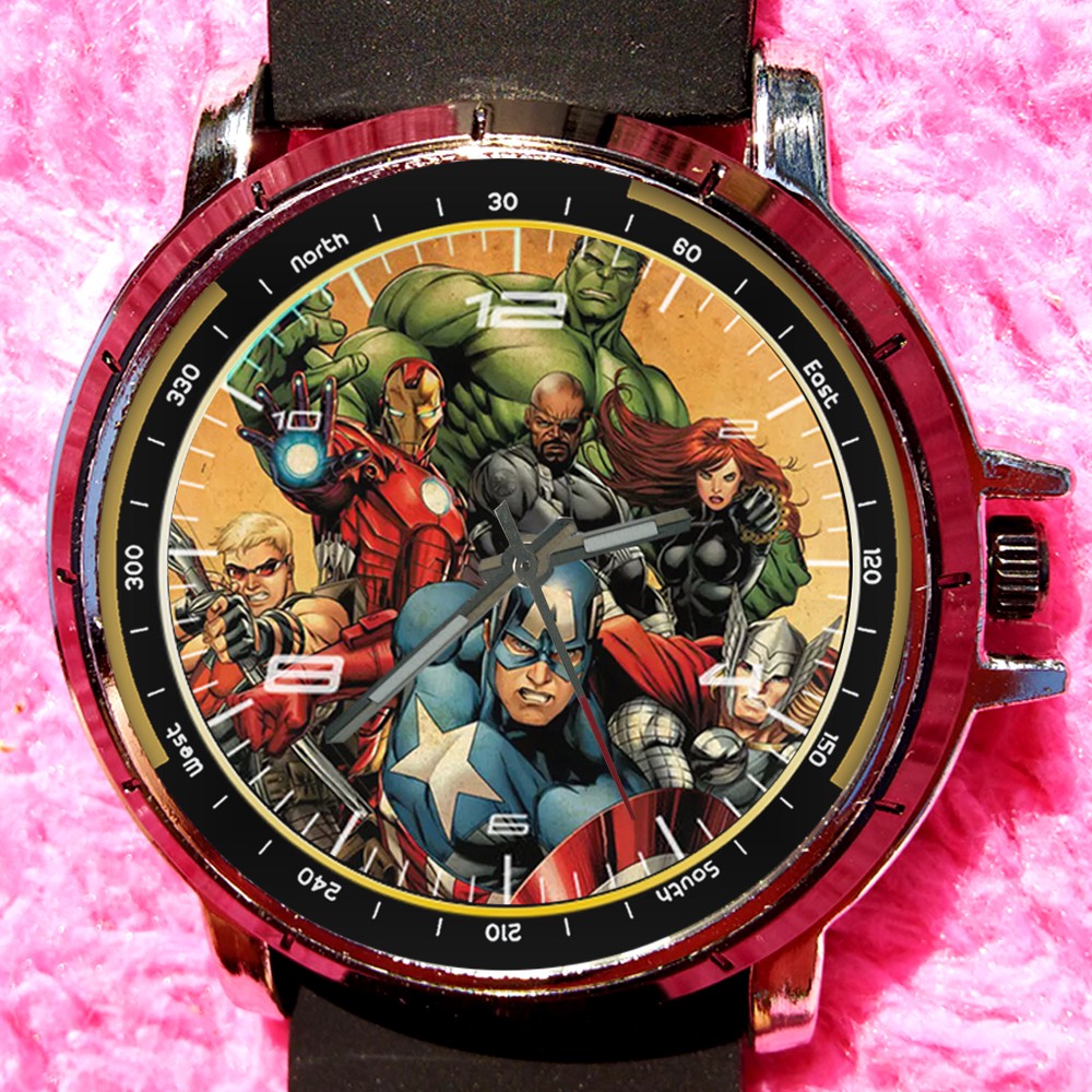 jam tangan custom MARVEL art