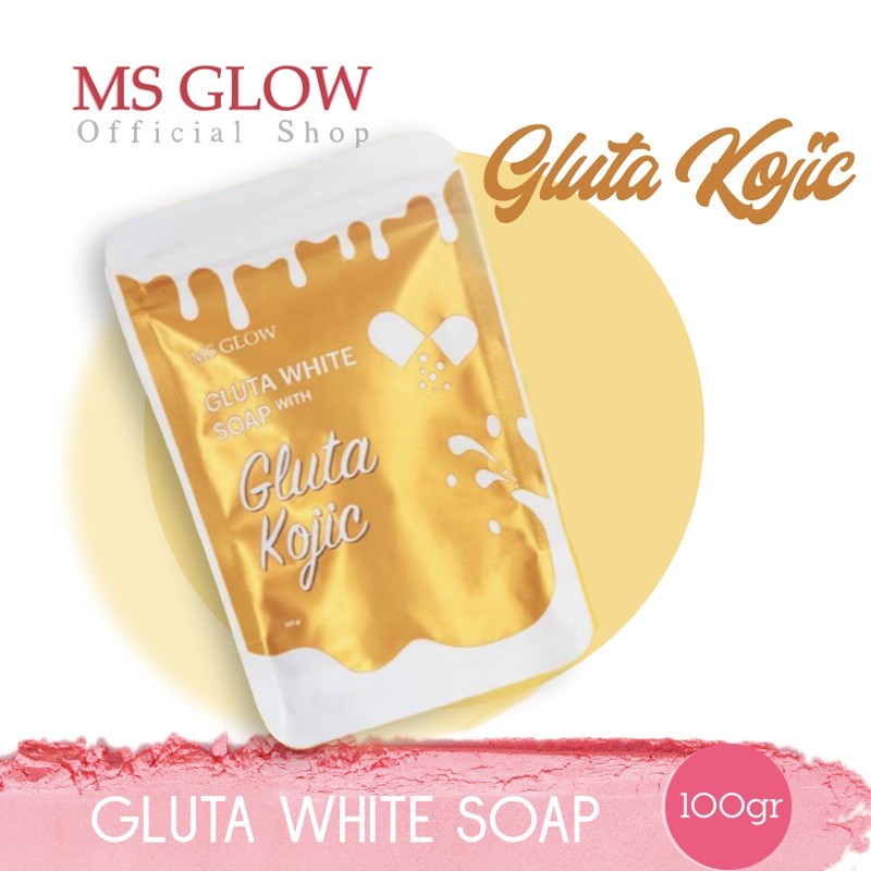 MS glow gluta whitening body Soap & Scrub-Soap kojic