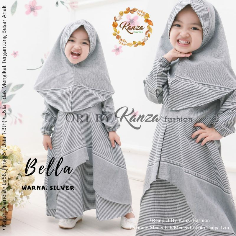HIJABBSTORY Shifa  Hitam Kids 03 Syari |400Gr Gamis Batik Jaguard Syari Original Realpict Rumana Dnb