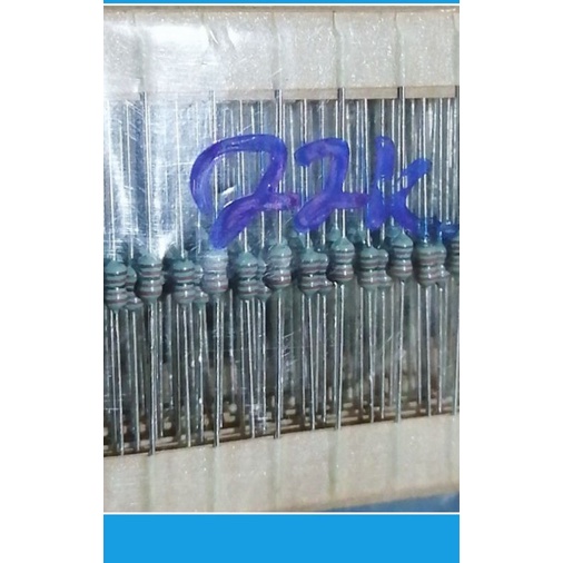 10, pcs, ANEKA NILAI RESISTOR, 1/4, WAT, BODY, 1/8, WAT