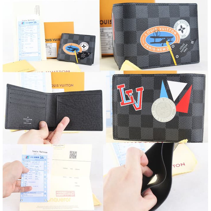 DOMPET LV LEAGUE DAMIER COLLECTION MIRROR IMPOR PREMIUM WITH INVOICE