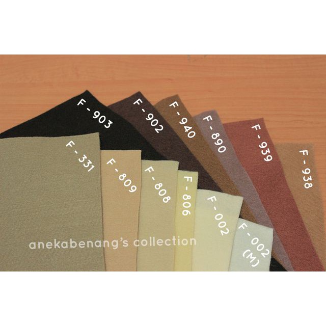 Kain Felt - Coklat (50 cm x 90 cm)