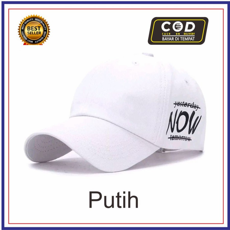 PROMO!!! Topi Distro Pria Wanita// Topi Baseball Bordir NOW// Topi Terlaris Dan Termurah