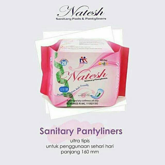 Natesh sanitary pads / pembalut natesh / tanpom tampom natesh