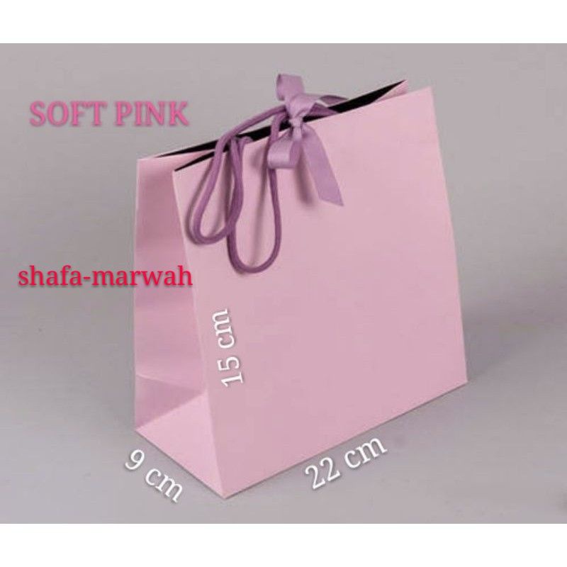 

PAPERBAG GOODIE BAG PEARL RIBBON SENADA 22 X 9 X 15 cm