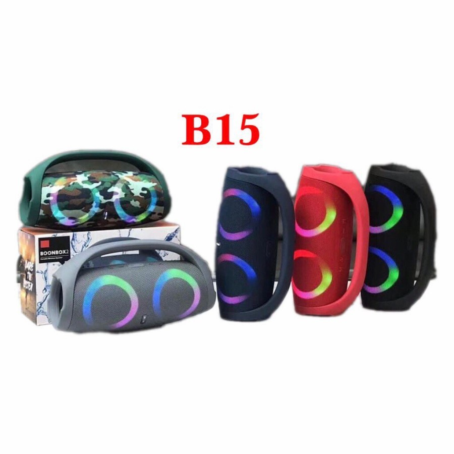 SPEAKER TWS BLUETOOTH BOONBOX2 B-15 RGB BOONBOX 2 WIRELESS B15 SPEAKER PORTABLE SPEAKER MUSIC BOX BLUETOOTH
