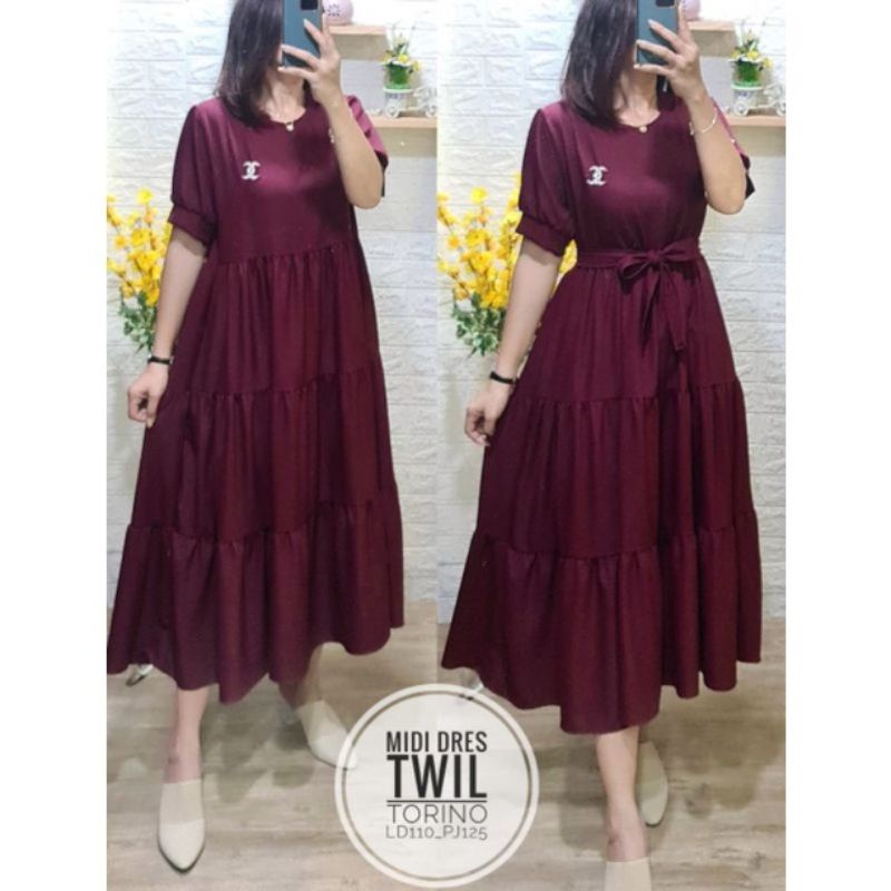 NEW READY, MIDI DRESS TWILL TORINO