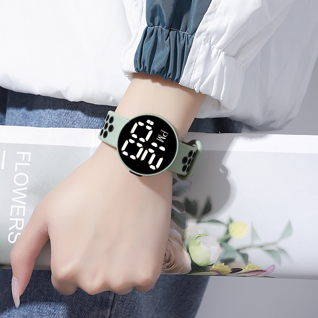 COD✅ Jam tangan Digital wanita pria watch LED rubber fashion jam electronic import M162