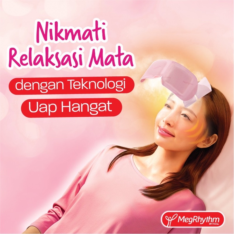 MegRhythm Steam Eye Mask Lavender Rose - Masker Mata Penghangat Relaksasi Mata Lelah Capek Bepergian