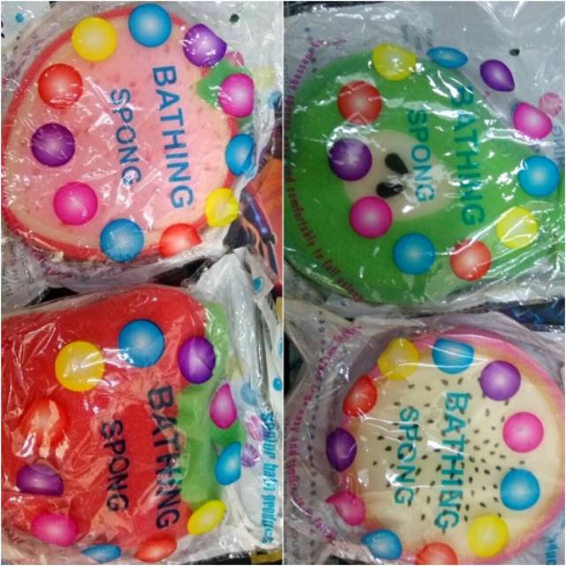 OBRAL MURAH Spon Bathing Anak Bentuk Buah Random