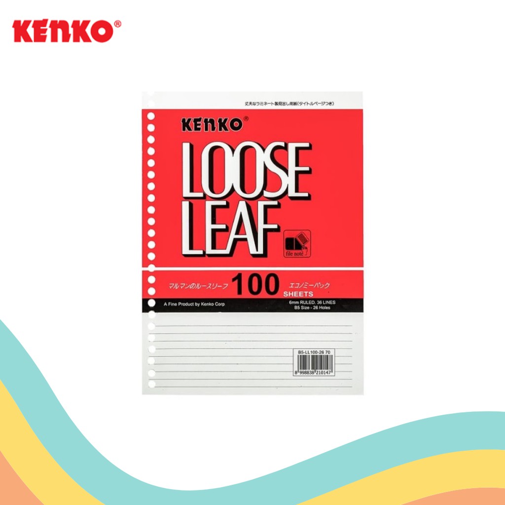 

LOOSE LEAF KENKO B5-100 (1 PACK)