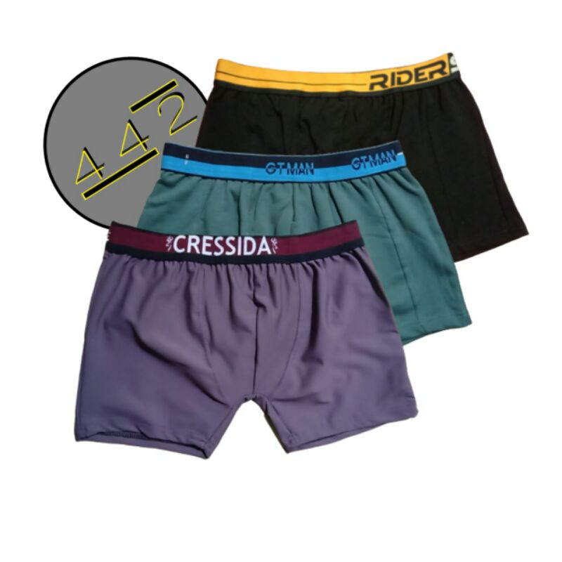 442 Cd Boxer Celana dalam pria 3 Pcs
