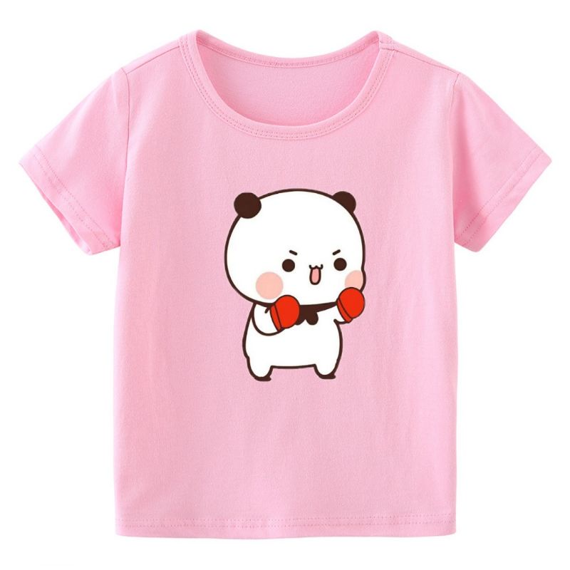 Kaos Anak Costum Gambar Panda Boxing Kaos Anak Distro Unisex Untuk Anak Usia 2 sampai 10tahun