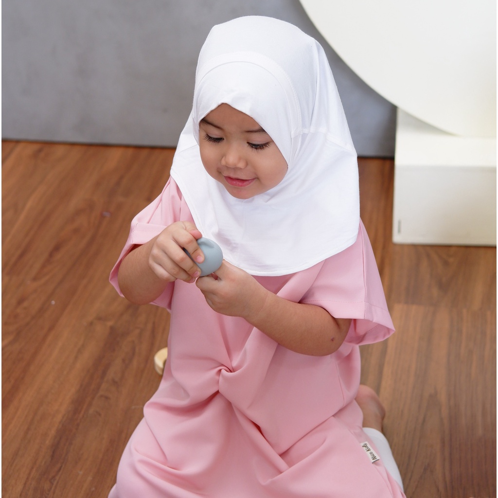 NICE KIDS HIJAB INSTAN ANAK HIJAB POLOS FASHION MUSLIM ANAK PEREMPUAN 6 Bulan - 2 Tahun