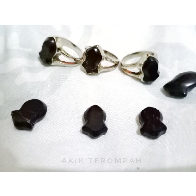 cincin galih kelor akik terompah . terompah nabi